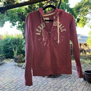 Junior’s Pink Aeropostale Zip-Up